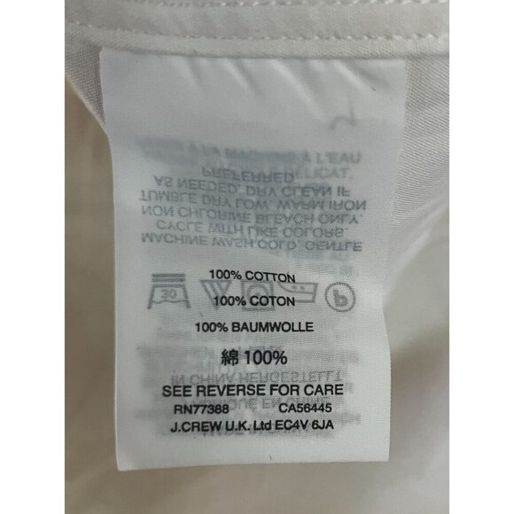 J.Crew Mens Ludlow 120's 2-Ply Bib Wedding Tuxedo Shirt Size XL White SP NWT - Picture 8 of 12